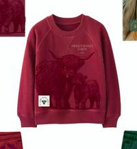 Kids Sweet Honey Farm Co. BDay Cows Crewneck